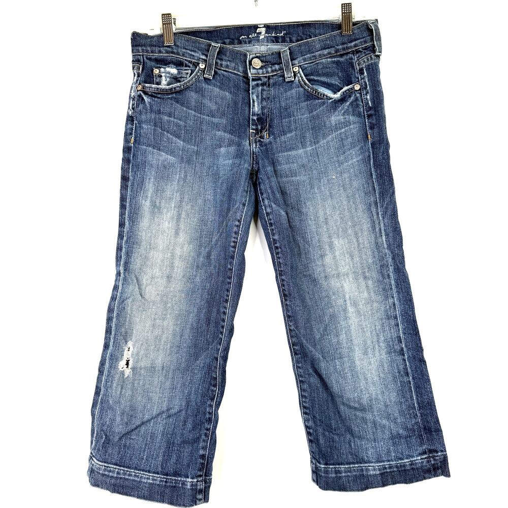 7 For All Mankind Dojo Capri Jeans Size 29